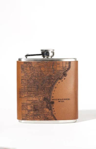 Tactile Craftworks – Engroshandel Lommelærke – Milwaukee Kort Flask