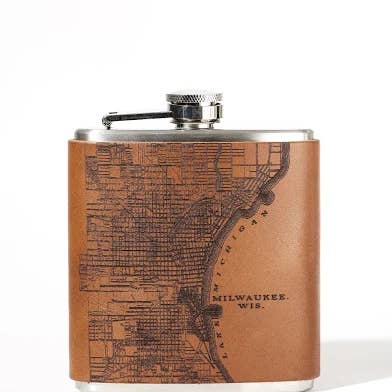 Tactile Craftworks – Engroshandel Lommelærke – Milwaukee Kort Flask0