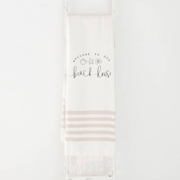 Welcome to our Beach House Lightweight Throw Blanket for wholesale by DWELL Home Shoppe