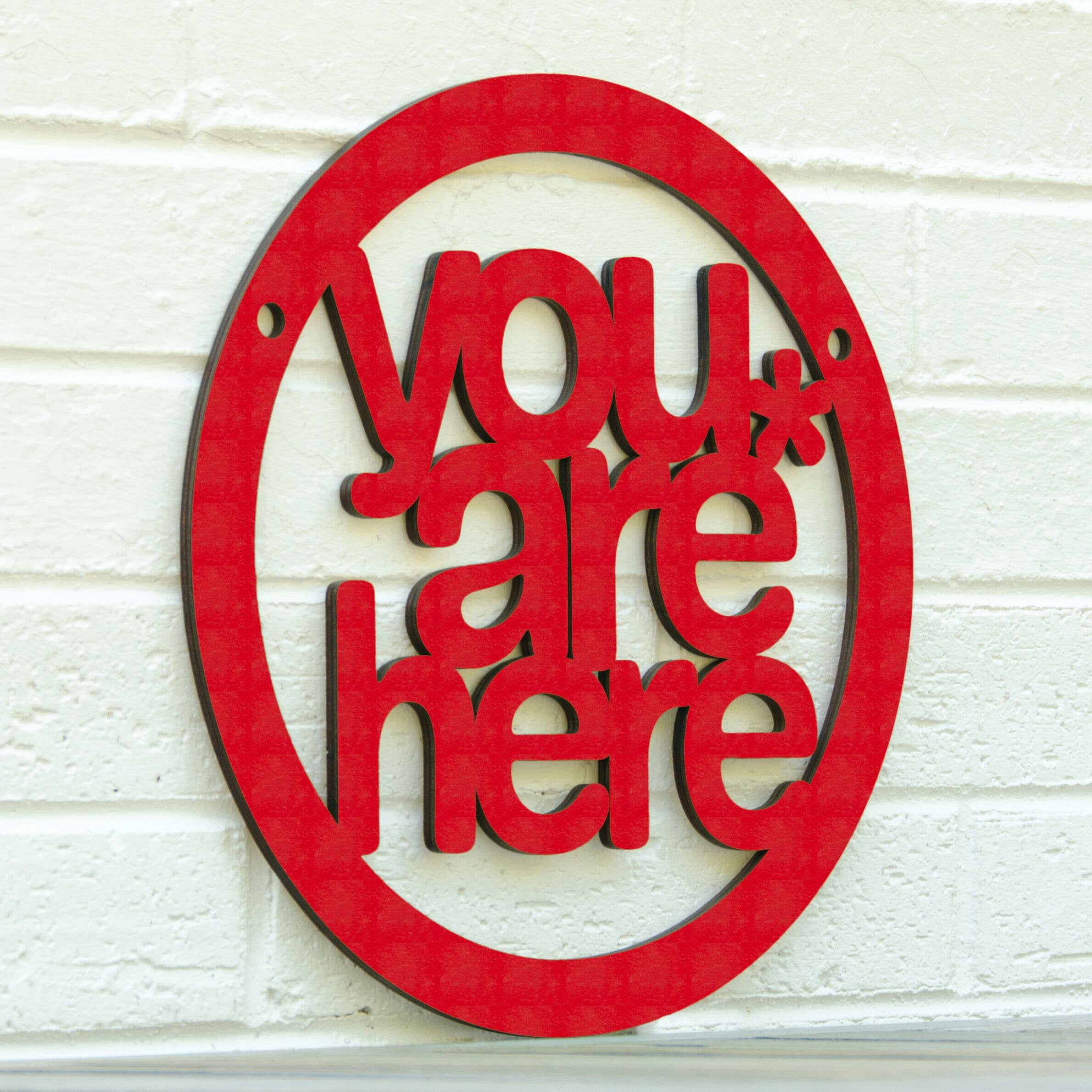Spunky Fluff - Wholesale Wall Sign - You Are Here, Self Awareness Connection Wall Sign6