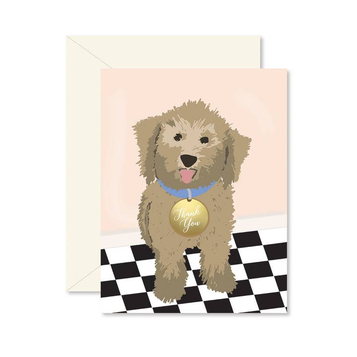 Ginger P. Designs - Wholesale Thank You Card - Dog Thank You Greeting Card