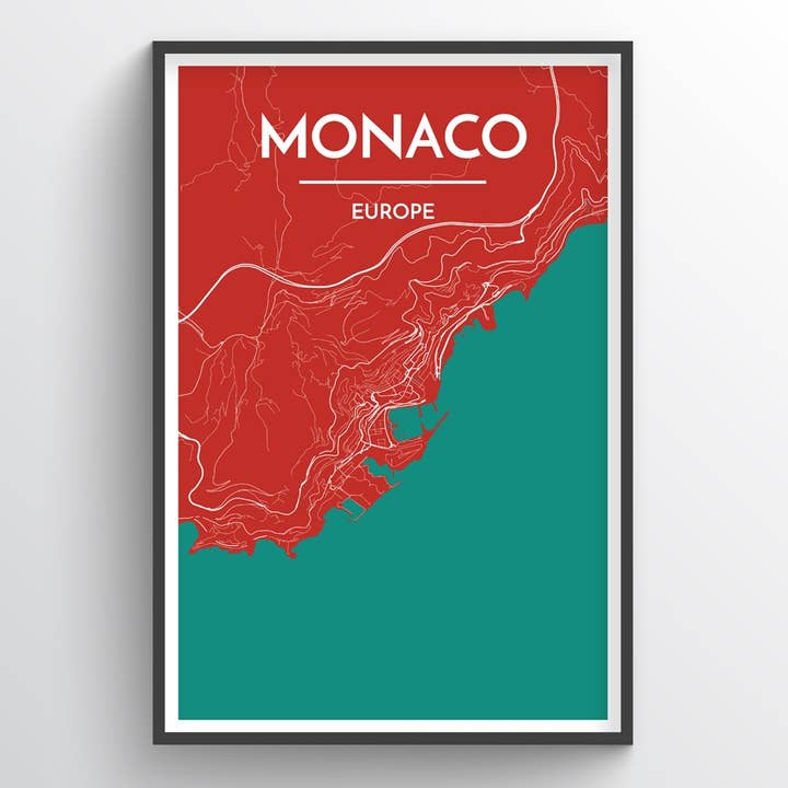 Monaco City Map for wholesale by Point Two Design Group