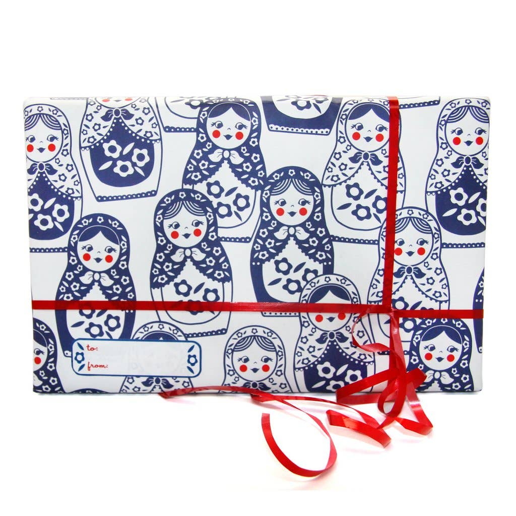 beve! - Wholesale Gift Tag Label - SALE - Matryoshka Doll Gift Tag Sticker Set1