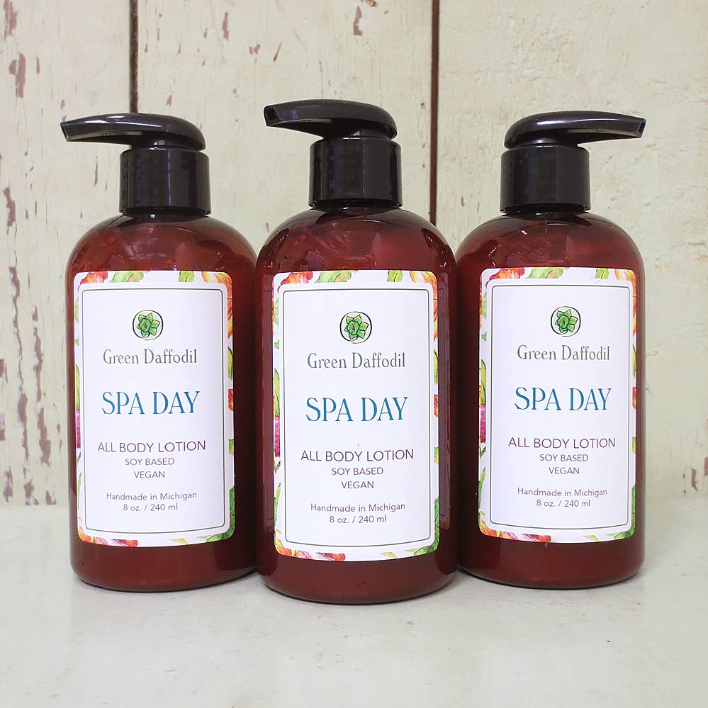 Green Daffodil Bath & Body - Wholesale Body Cream/Lotion - Spa Day Soy Lotion Pump Bottle1