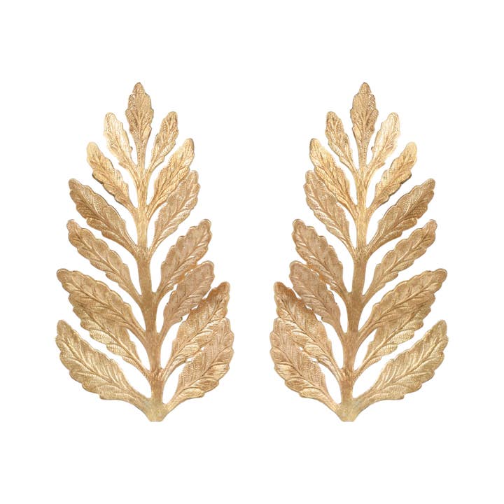 Annabel Leaf Earrings for wholesale by We Dream in Colour