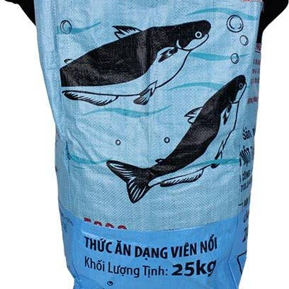 Poubelle à linge carrée Ocean/Lt. Bleu pour la vente par Malia Designs