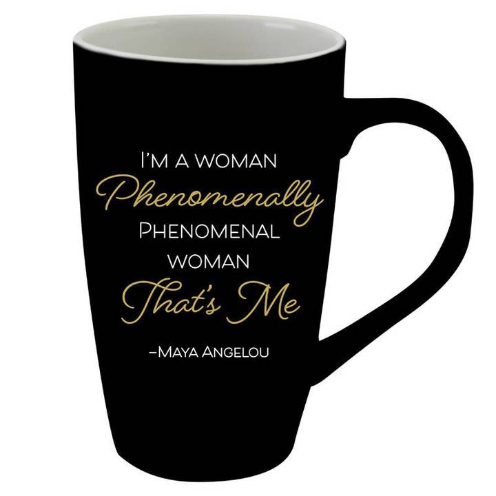 Phenomenal Woman Latte Mug for wholesale by African American Expressions
