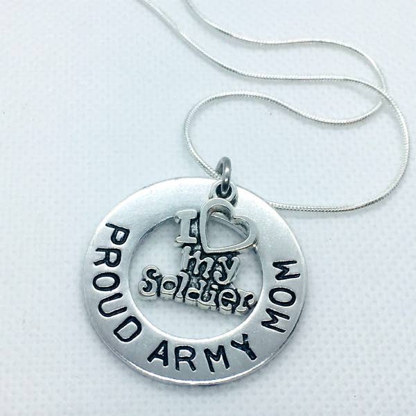 Me and My Sweet Pea - Wholesale Pendant/Charm Necklace - Proud Army Mom Necklace