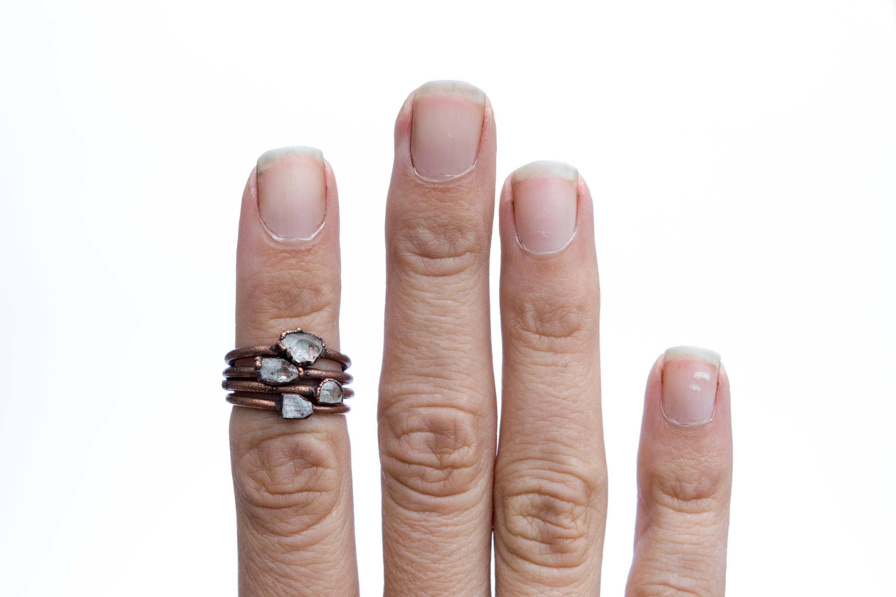 HAWKHOUSE - Wholesale Single Stone/Solitaire Ring - Utah Topaz Ring in Repurposed Copper3