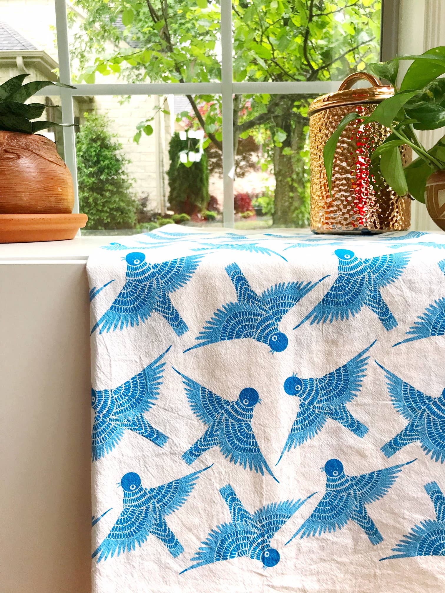 Gingiber - Wholesale Tea Towel - Bluebird Tea Towel – Spring Kitchen Accent