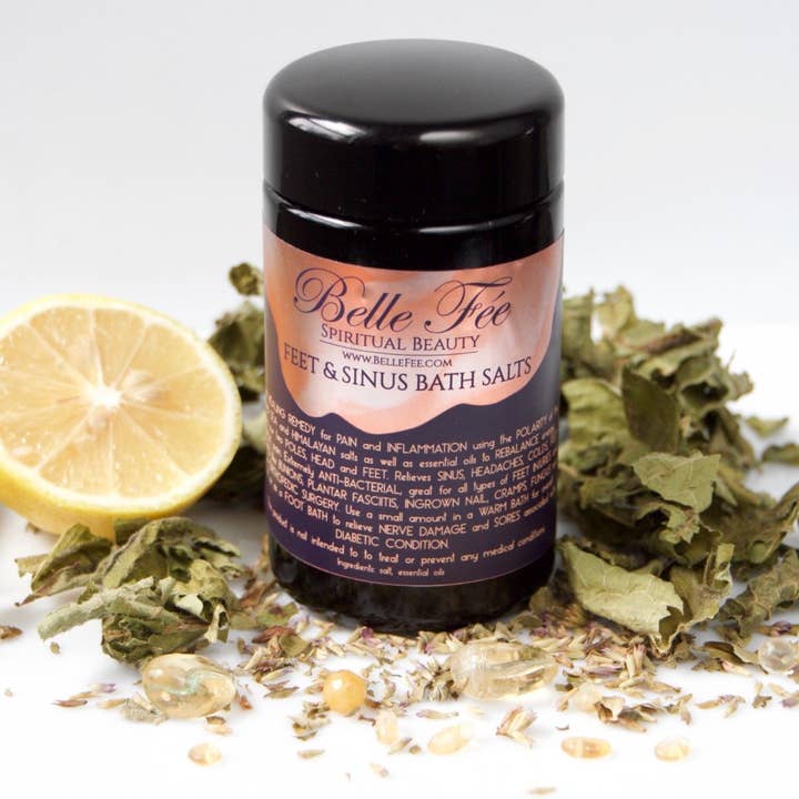 Feet and Sinus Bath Salts for wholesale by Belle Fee NYC