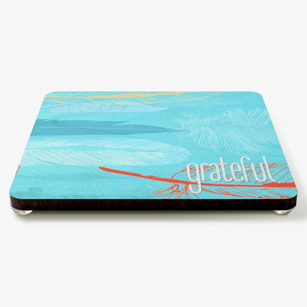 Simply Grateful - Wholesale Coasters - Grateful ~ Feathers Coaster1