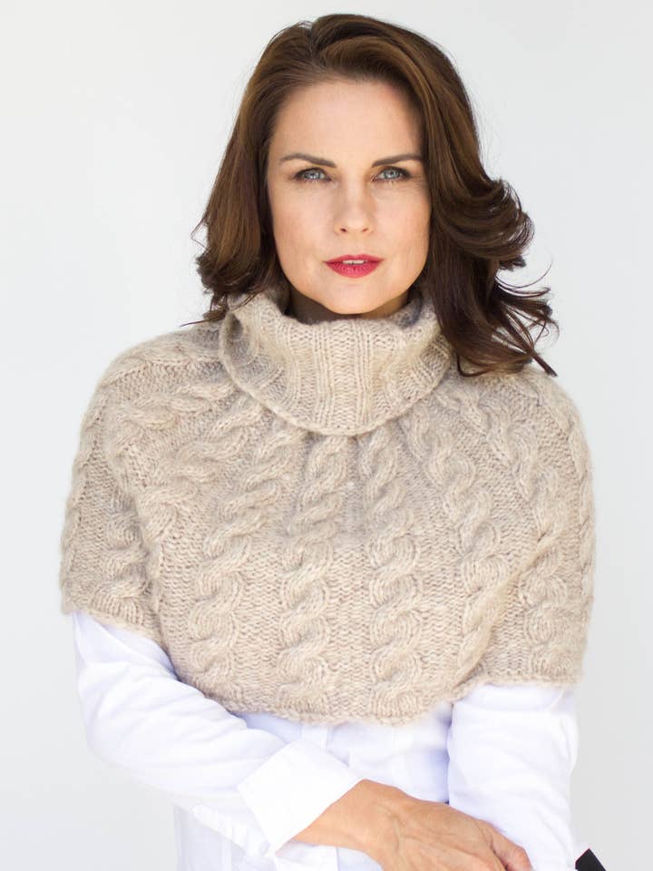 Outlander Shrug - Oatmeal for wholesale by By Sarah Ann
