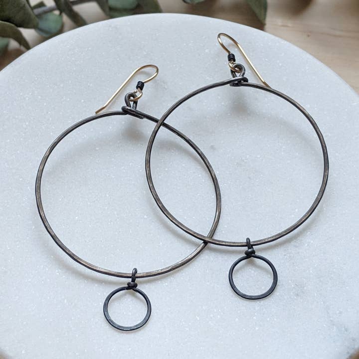 Boucles d'oreilles Circlet pour la vente par Zalias Jewelry