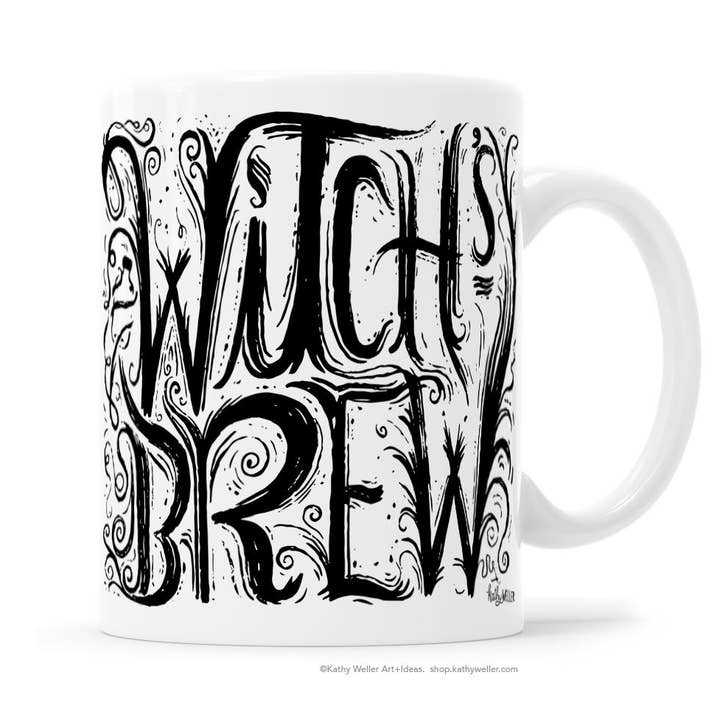 Witch's Brew Mug for wholesale by Kathy Weller Art+Ideas