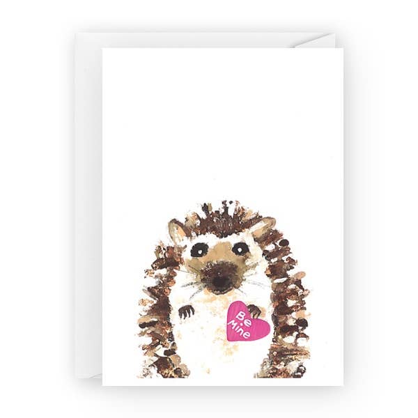 claire jordan designs - Wholesale Valentine's Day Card - Be Mine Hedgehog | Valentines Day Card | Blank0