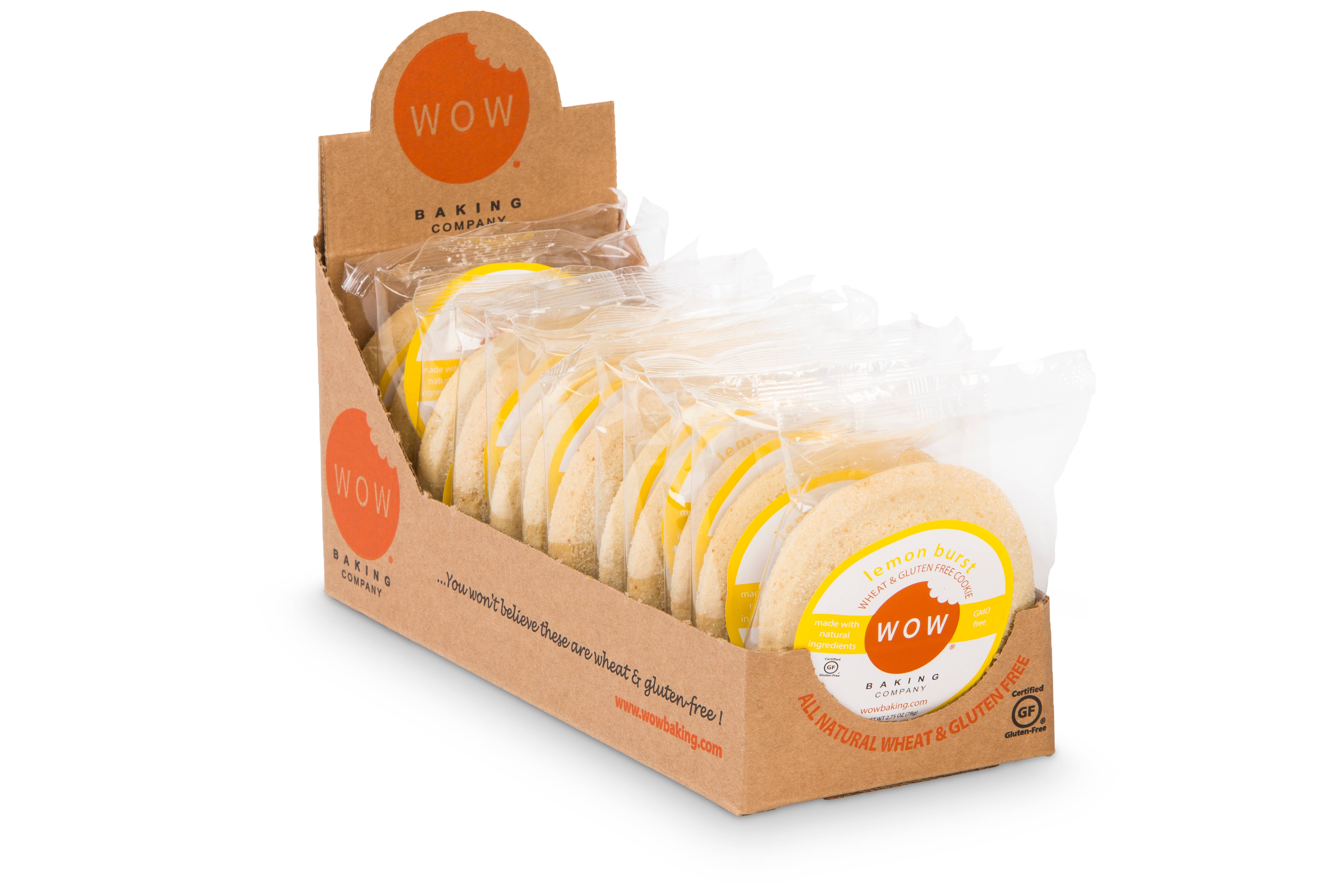 WOW Baking Company - Wholesale Koekje - Glutenvrije Lemon Burst koekjes per stuk verpakt1
