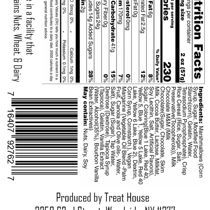Treat House - Wholesale Snack Bar - Jumbo M&M Rice Krispie Treat2