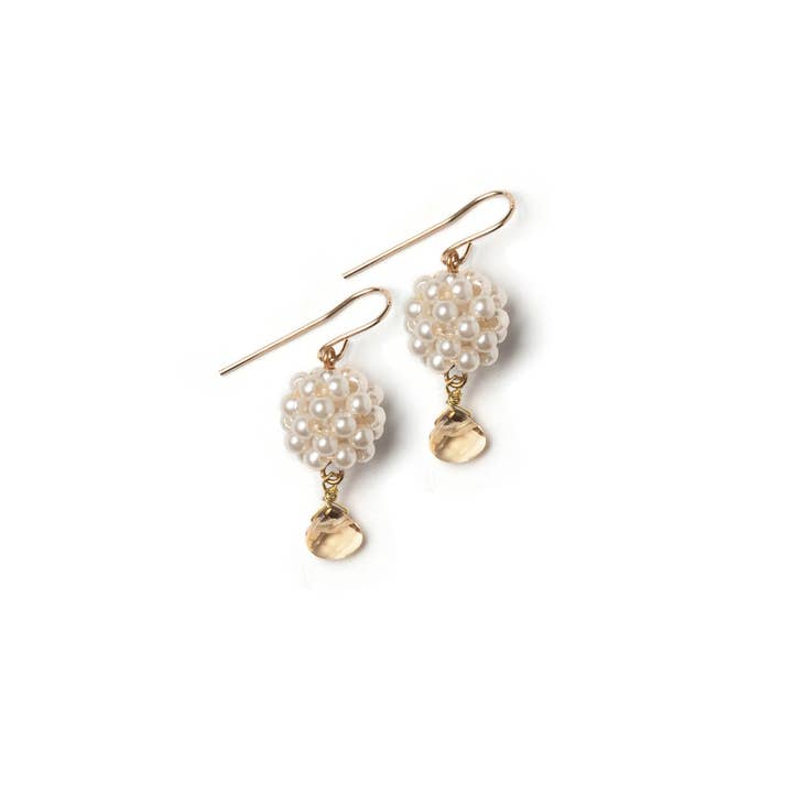 Elements Jill Schwartz - Wholesale Dangle Earrings - Pearly Ball Earrings1