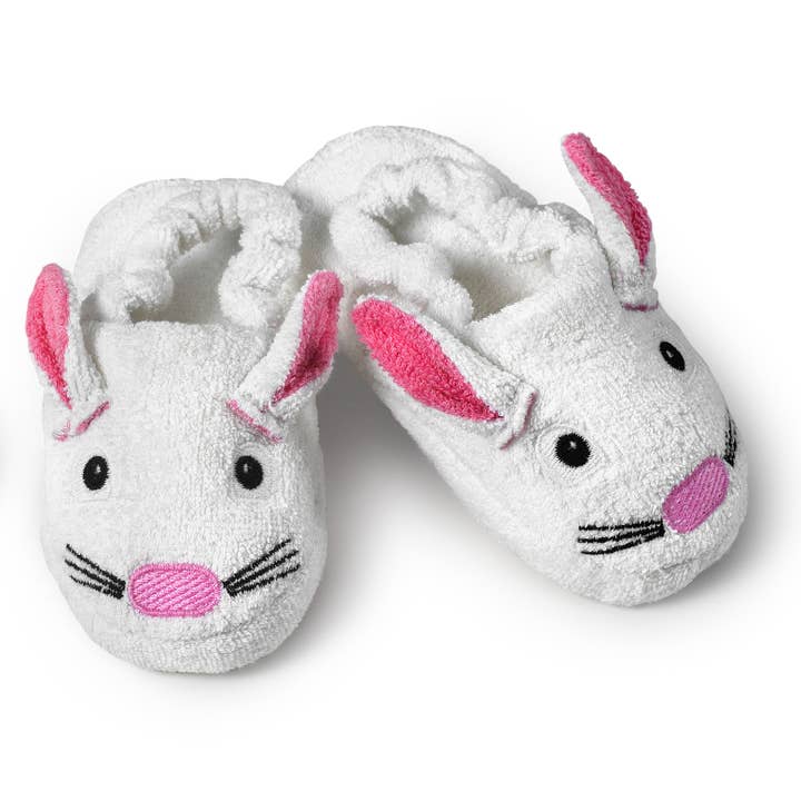 White Bunny Slippers for children ages 4 to 6 years for wholesale by Yikes Twins