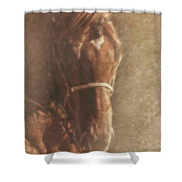 Prowess And Power Shower Curtain for wholesale by Amanda Smith Western Art, LLC