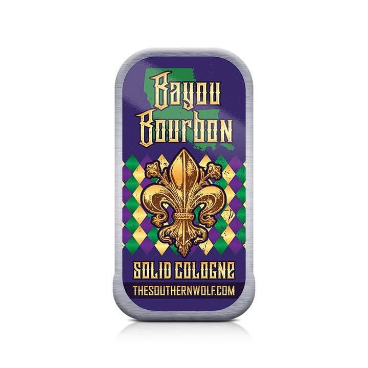 Bayou Bourbon Solid Cologne for wholesale by The Southern Wolf