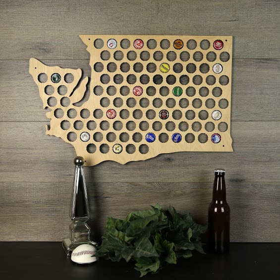 Torched Products - Wholesale Wall Accent - Men’s Gift State Beer Cap Map – Beer Cap Collector/Display106