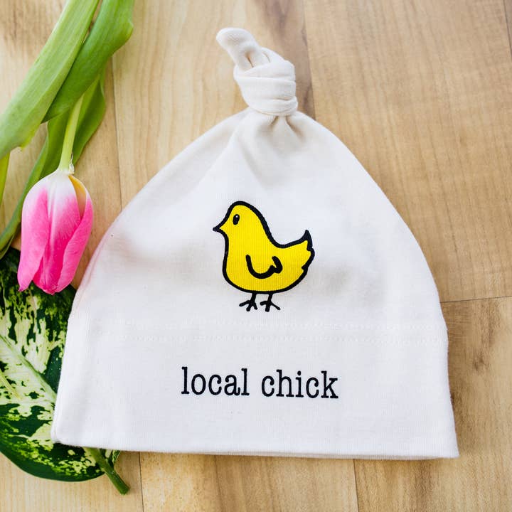 Local chick Baby Hat/ Beanie – Made in USA for wholesale by Simply Chickie® Organic Baby & Kids | USA Made • Ships USA