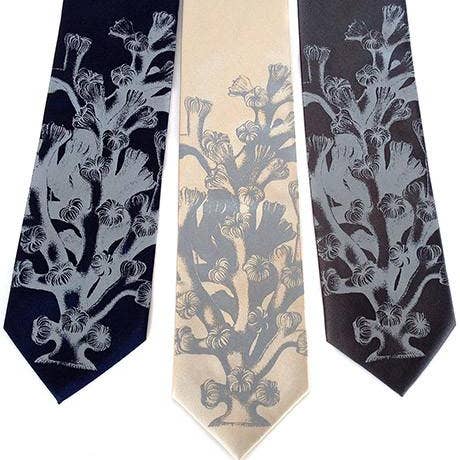 Coral Reef Silk Necktie for wholesale by Cyberoptix Tie Lab