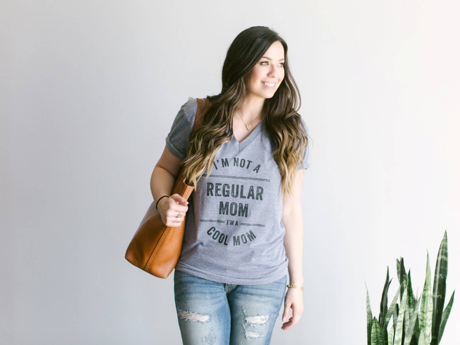 Gladfolk - Wholesale Screen Printed T-Shirt - Women's - I'm Not A Regular Mom, I'm A Cool Mom Adult Tee
• Gray1