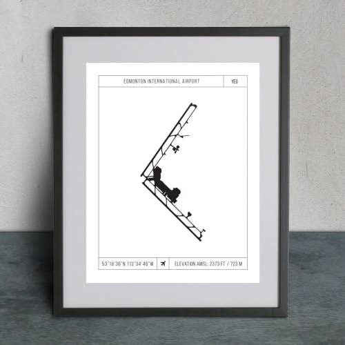 Runway Prints - Wholesale Art Print - Edmonton International Airport - YEG 11X140