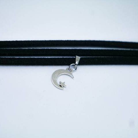Small Star And Moon Choker for wholesale by Foxfire Stones