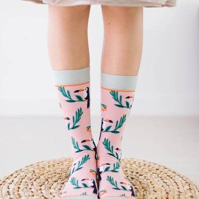 Crew Socks, Toucan Tango for wholesale by Woven Pear