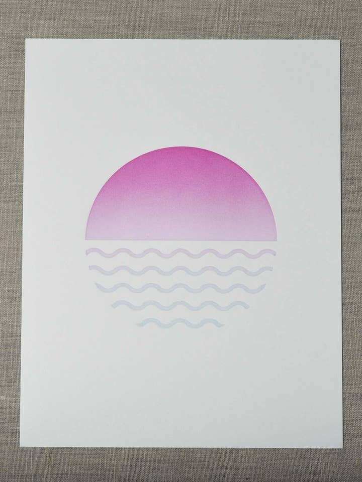 Sunset Art Print voor wholesale door Pike Street Press