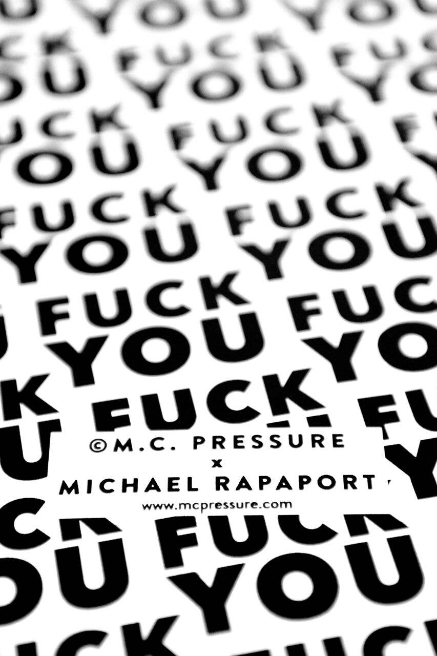 M.C. Pressure - Wholesale Flat Wrap - You Fuck You Wrapping Paper2