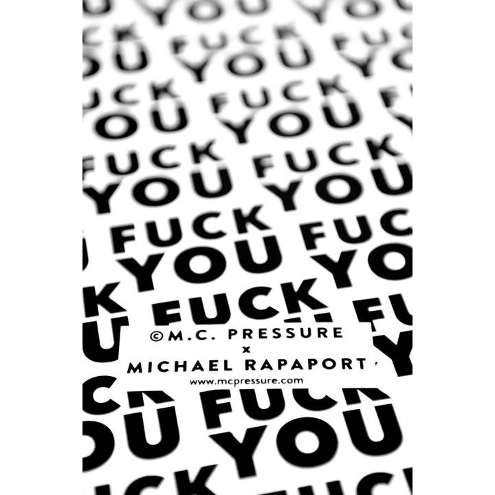 M.C. Pressure - Wholesale Flat Wrap - You Fuck You Wrapping Paper2