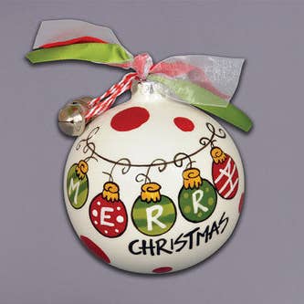 Adorno de bolas de Feliz Navidad para venta al por mayor de MAGNOLIA LANE