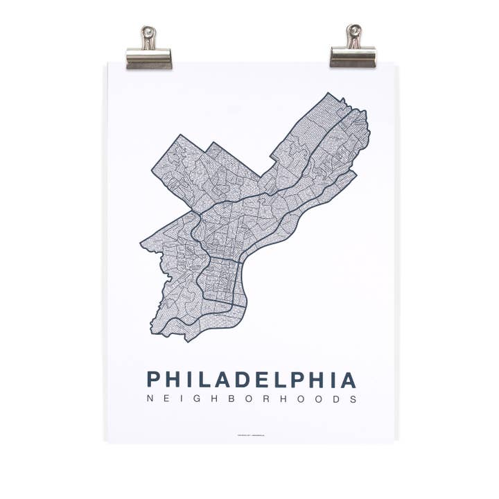 Native Maps - Vente Poster - Affiche de la carte de la ville du quartier de Philadelphie, en Pennsylvanie2