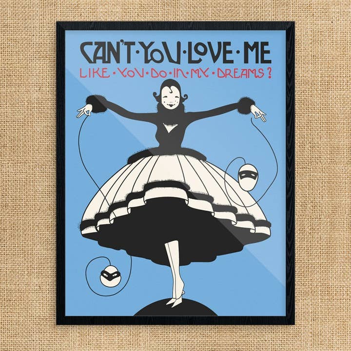11'' x 14'' Can't You Love Me Like You Do In My Dreams Print for wholesale by Fridgedoor