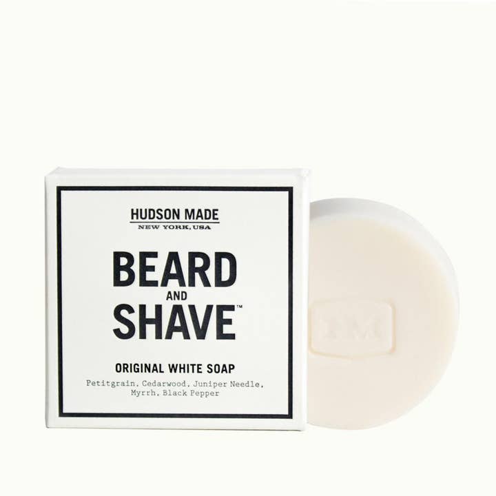 Original White Beard & Shave Soap for wholesale by Hudson Made
