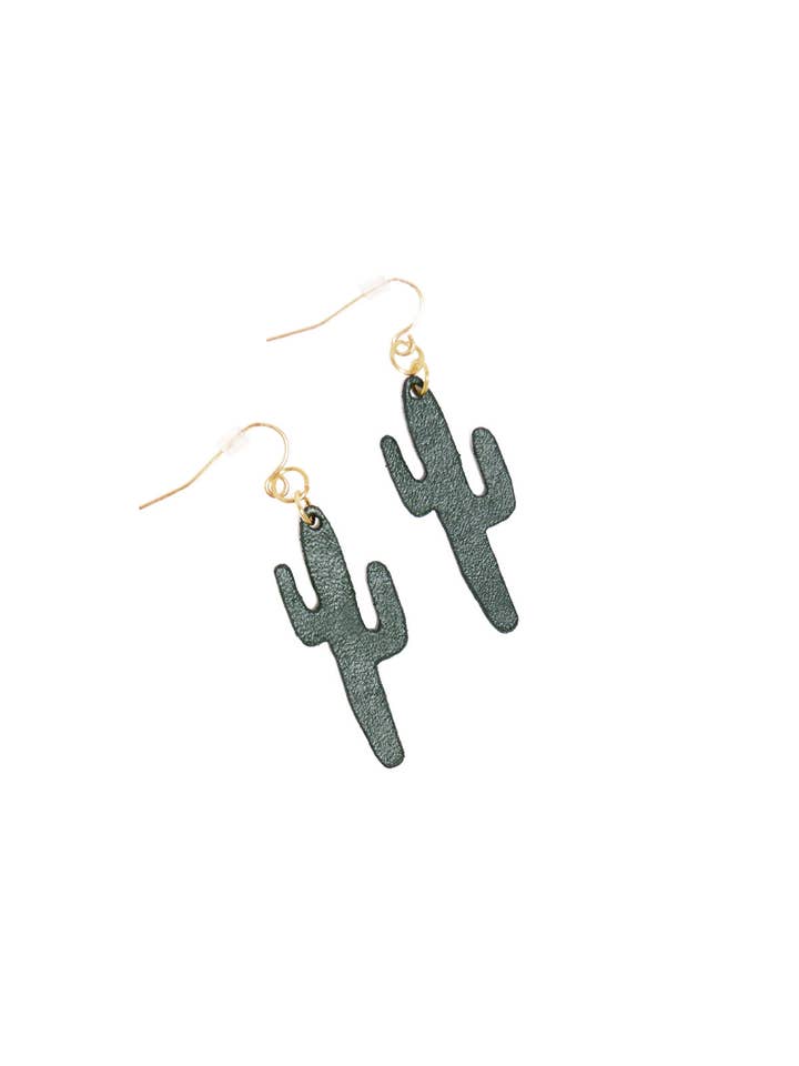 Cactus Earrings for wholesale by Stitch & Shutter