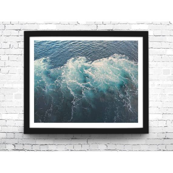 11” x 14” Ocean Waves #2 Art Print for wholesale by The National Anthem