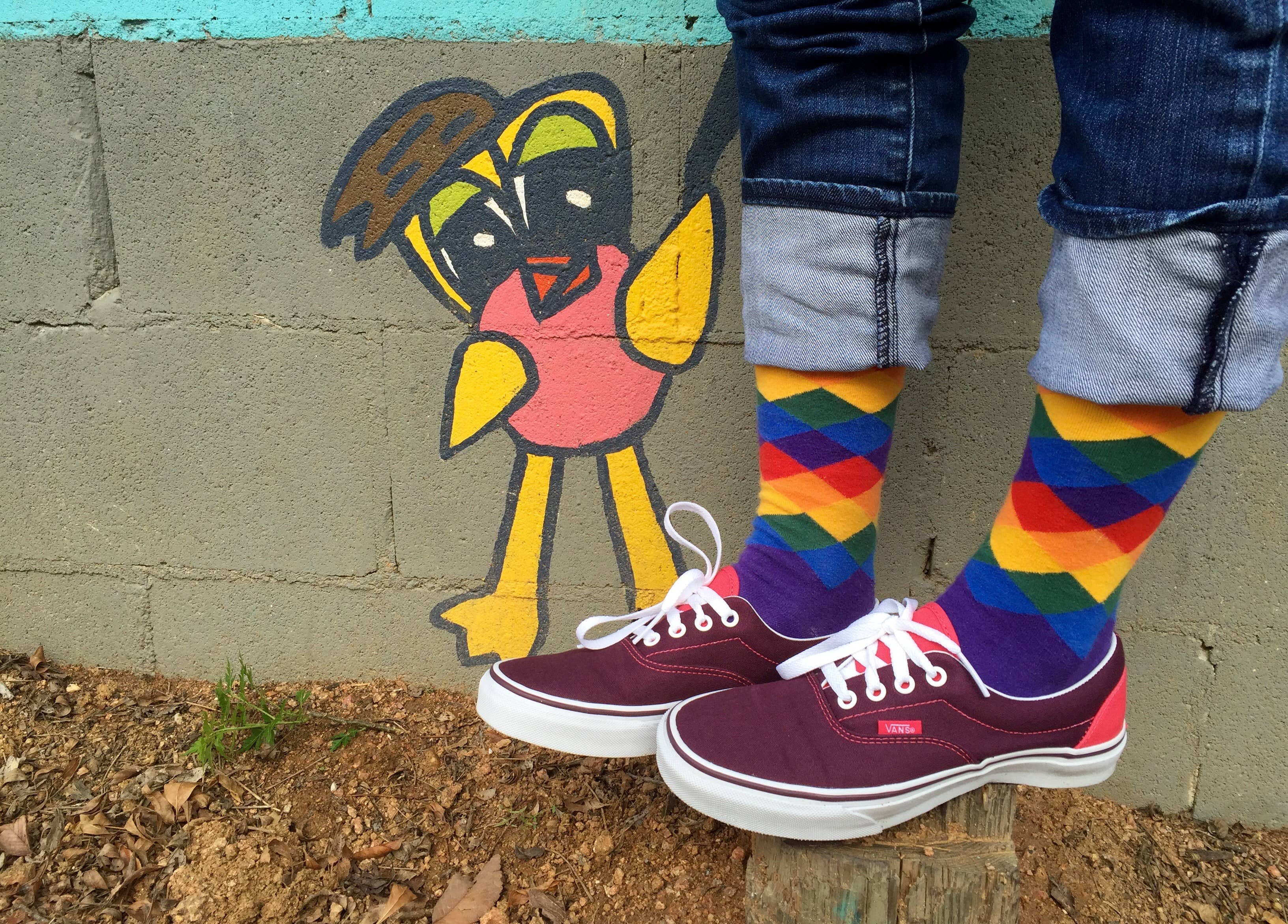 Pride Socks - Wholesale Socks - Unisex - Unisex Business Causal- Argyle Magic1