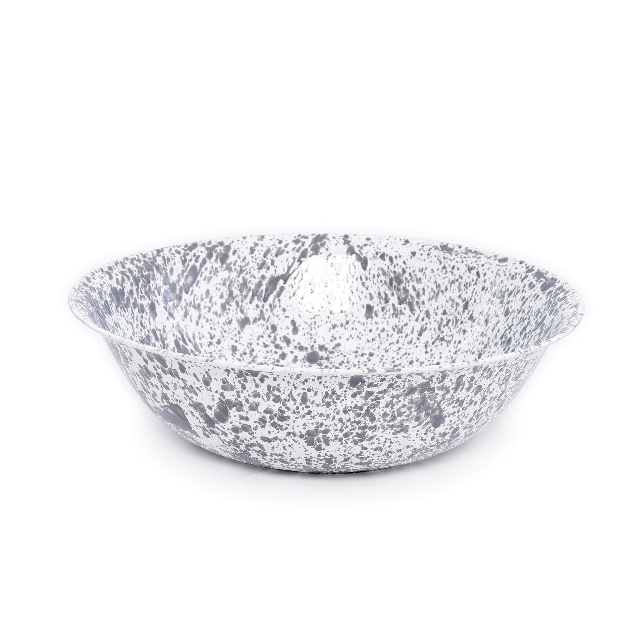 Crow Canyon Home - Wholesale Serve Bowl - Splatter Enamelware Benson Basin2