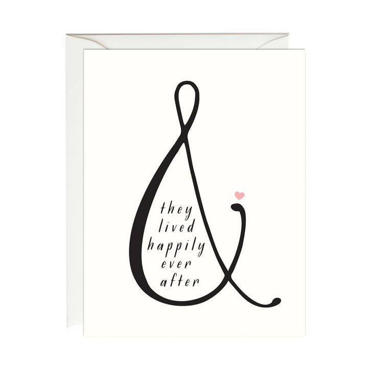 Paula & Waffle - Wholesale Wedding Card - Wedding Ampersand Card