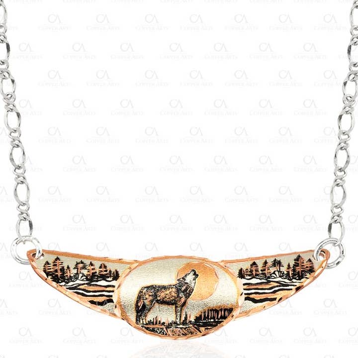 Ras de cou Howling Wolf JC 83 pour la vente par COPPER ARTS INC.