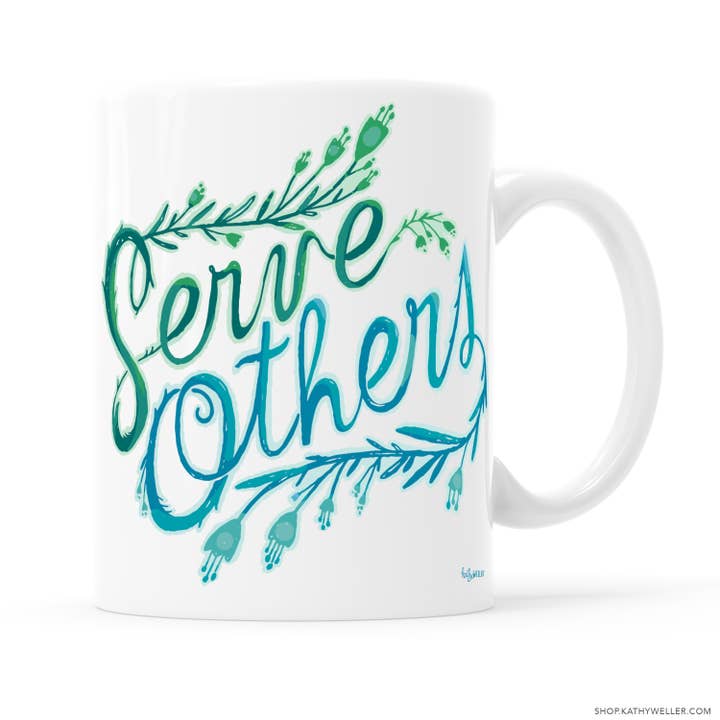 Serve Others Mug for wholesale by Kathy Weller Art+Ideas