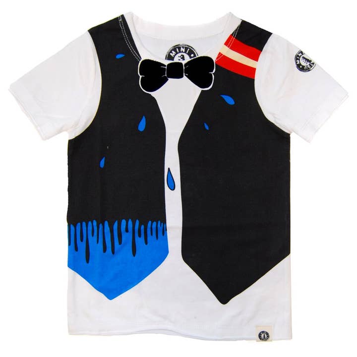 Bow Tie Drip Vest Tee for wholesale by Mini Shatsu