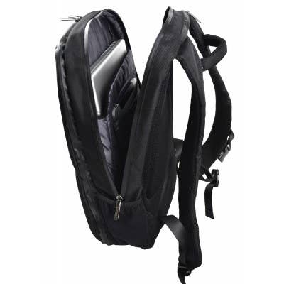 Black SLIM XL 17" Backpack for wholesale on Faire3