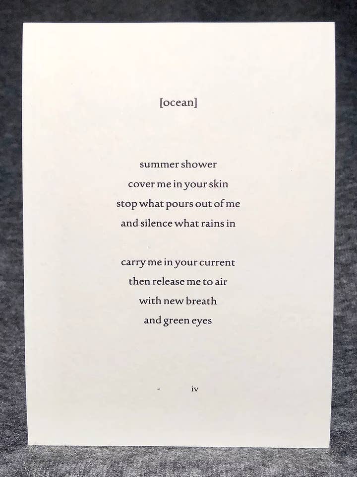 Ocean Poetry for wholesale by My Poet Is A Pervert